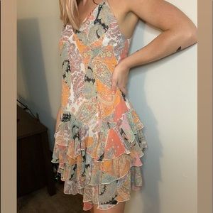 Colorful, flowy, & beautiful spaghetti strap dress